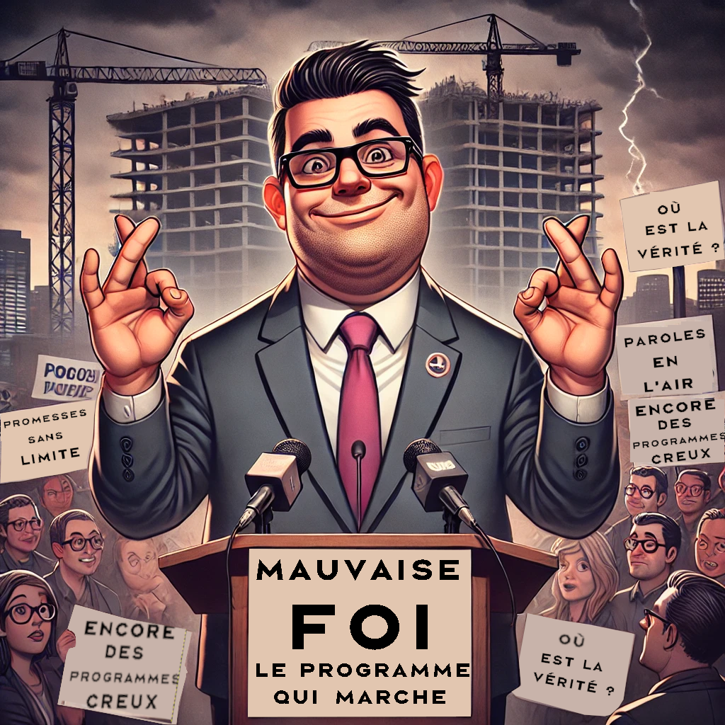 La mauvaise foi comme programme électoral de la majorité municipale 