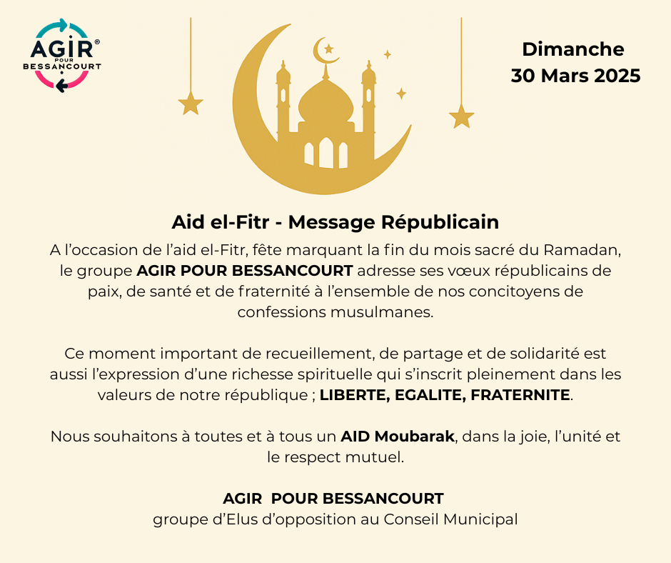 Aid el-fitr 30 mars 2025