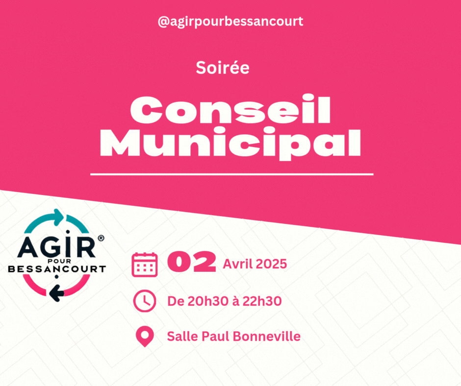 Ordre du Jour du Conseil Municipal du 02/04/2025