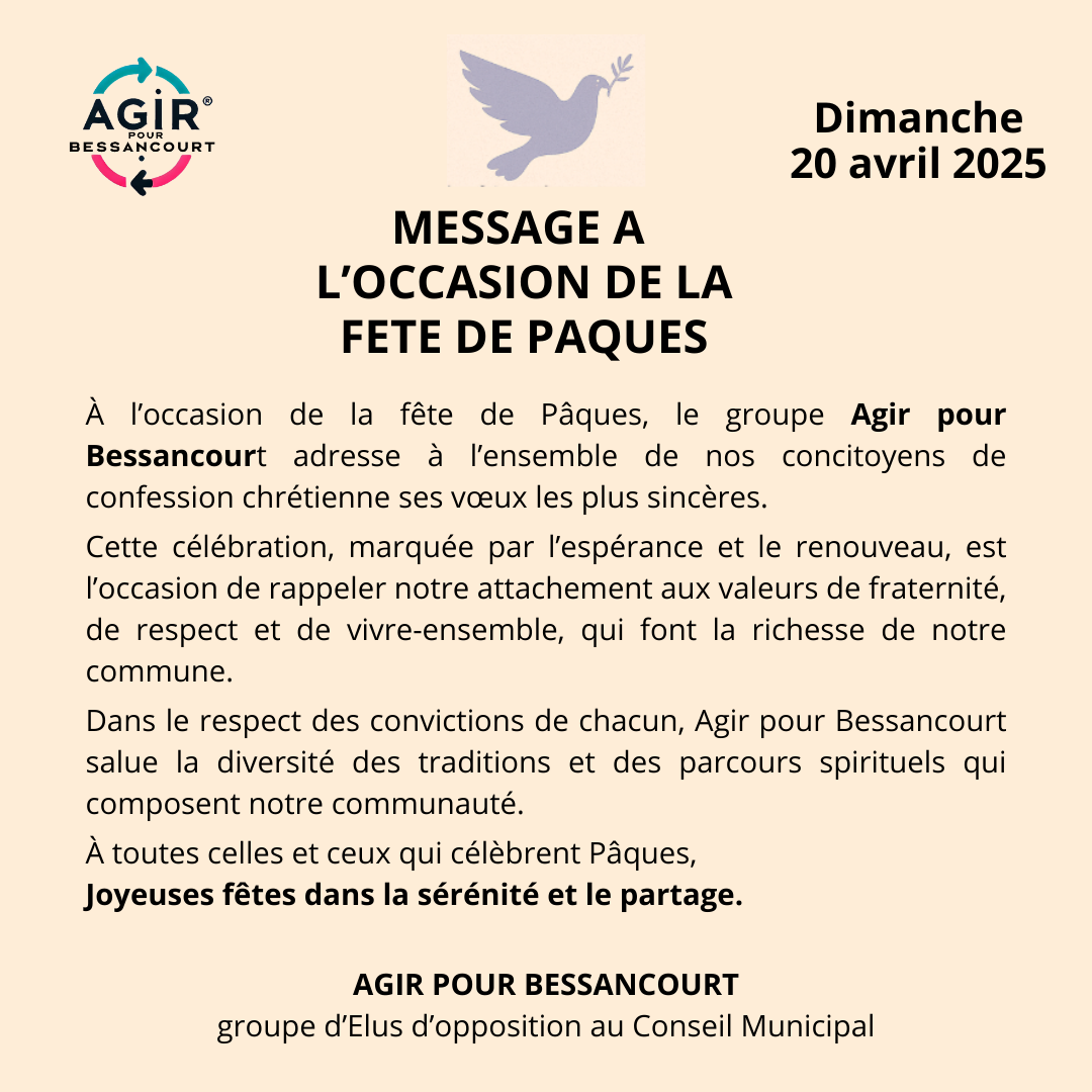 🐰🥚 Pâques 20 avril 2025 🐰🥚