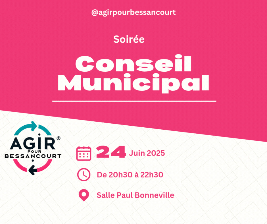 Ordre du Jour du Conseil Municipal du 24/06/2025