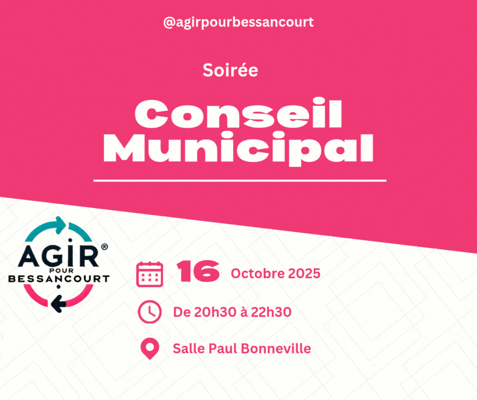 Ordre du Jour du Conseil Municipal du 16/10/2025